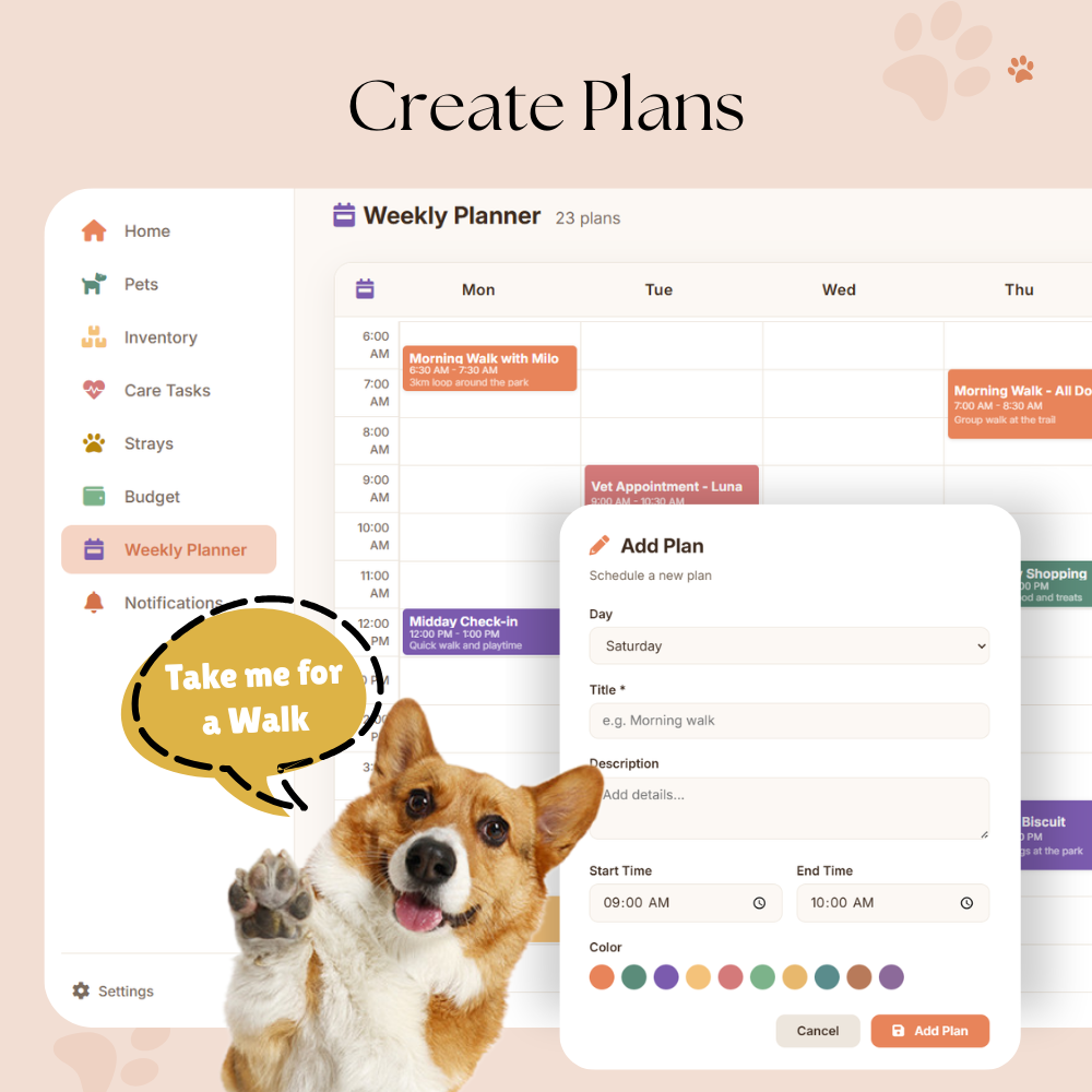 Pet Care Tracker 7